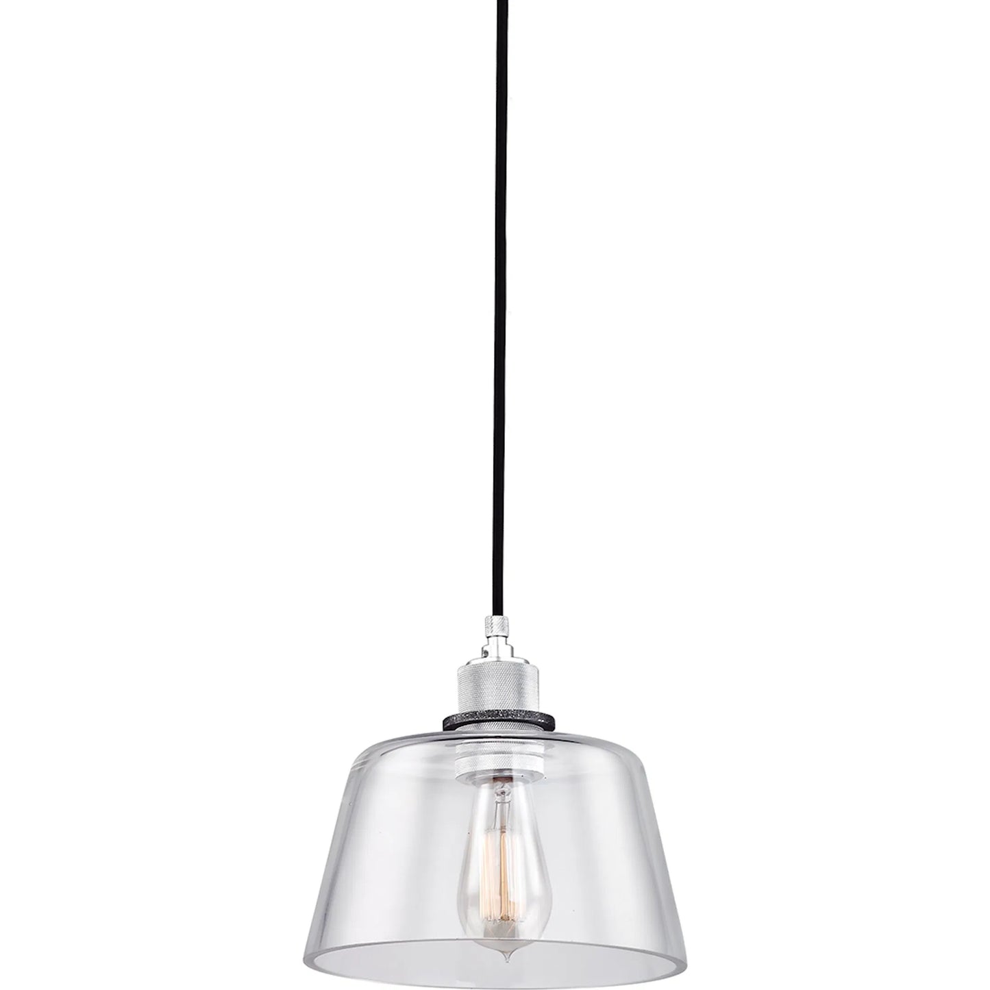 001 SI-2072623 | Primary Silo | Audiophile Mini Pendant by Troy in old silver polished aluminum. Made from hand worked iron in a modern style.