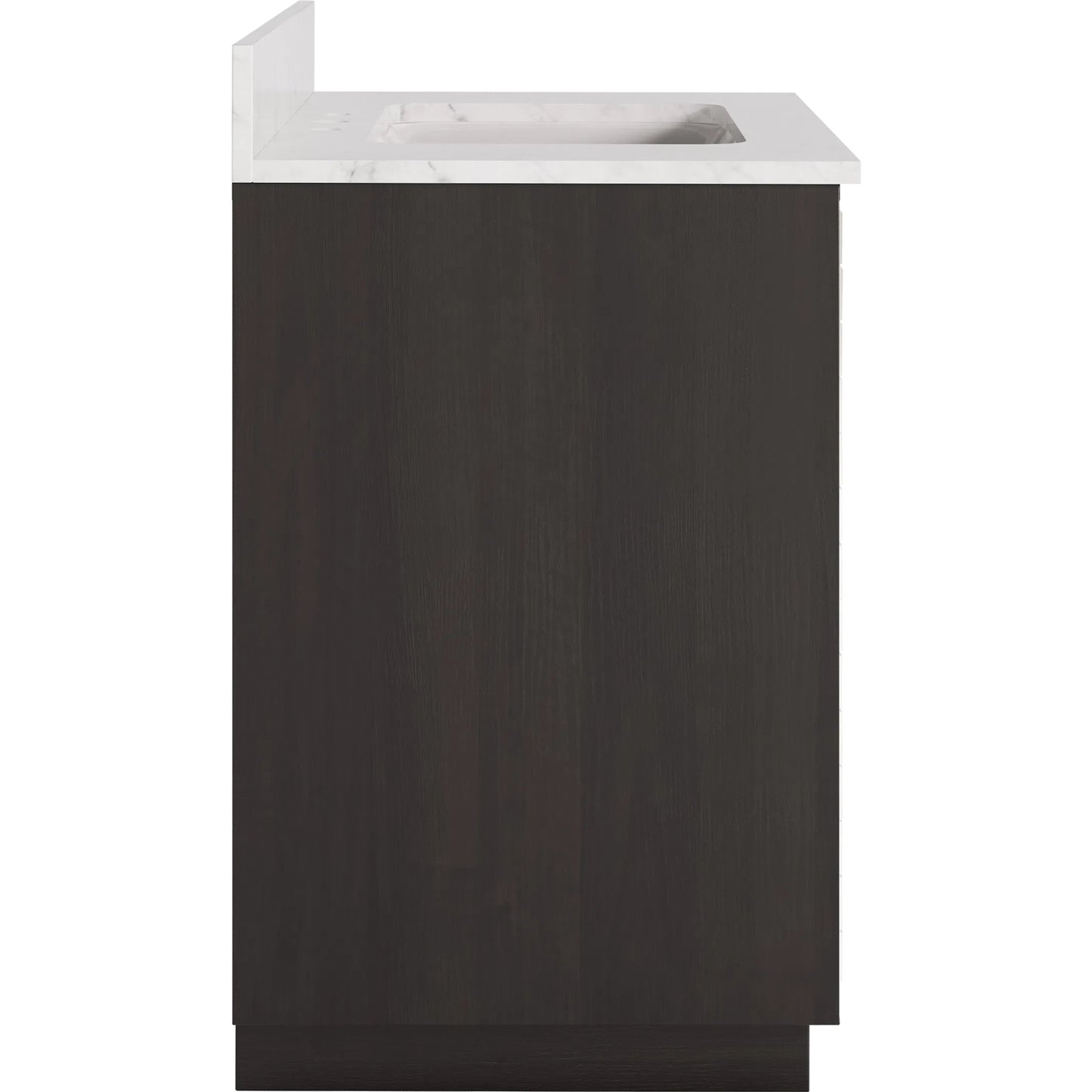 005 SI-2387100 | Additional Silo | Mosaico 36" Vanity with Undermount Sink by Currey and Company in ebony, natural, white, antique mirror. Made from mango wood, carrara marble, vitreous china, glass in a unique style.