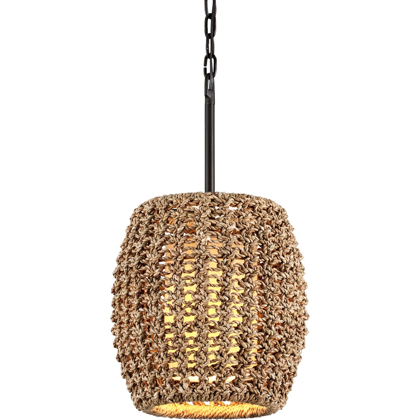 005 SI-2072701 | Primary Silo | Conga Pendant by Troy in tidepool bronze. Made from hand worked iron in a coastal style.