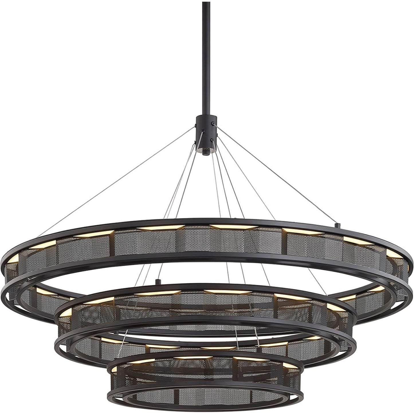 001 SI-2072744 | Primary Silo | Fuze Chandelier by Troy in modern bronze. Made from hand worked iron in a modern style.
