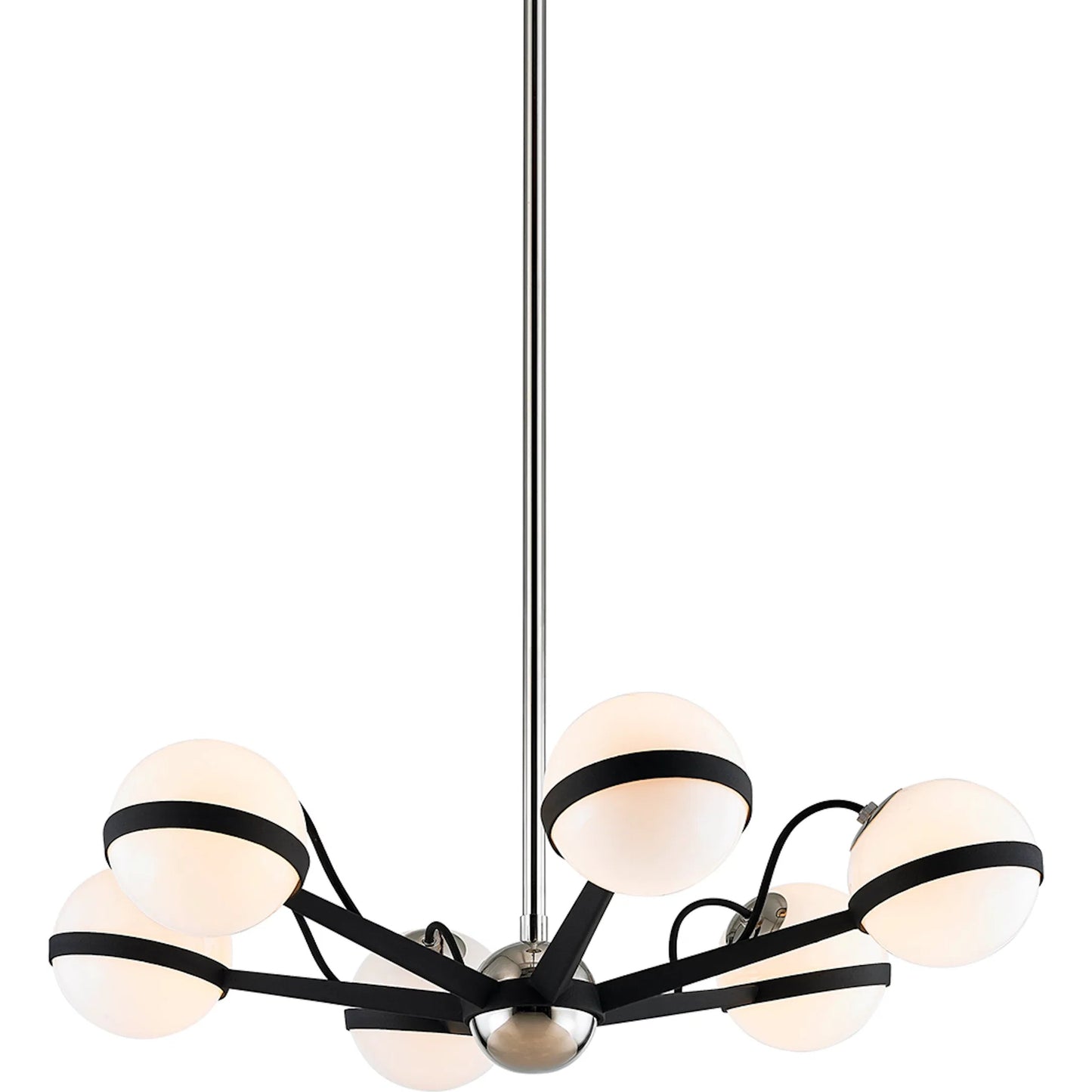 001 SI-2327634 | Primary Silo | Ace 6-Light Chandelier by Troy. Made from hand worked iron in a modern style.