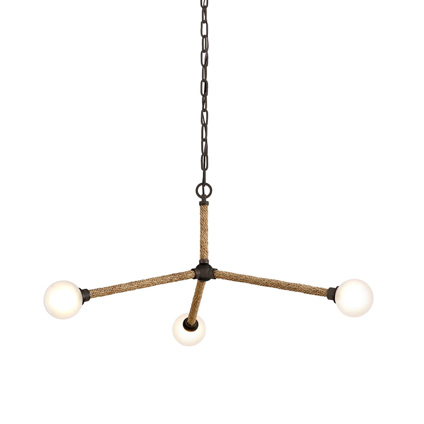 002 SR-860458 | Additional Silo | Nomad 3 Light Chandelier by Troy in classic bronze. Made from hand worked iron in a modern style.