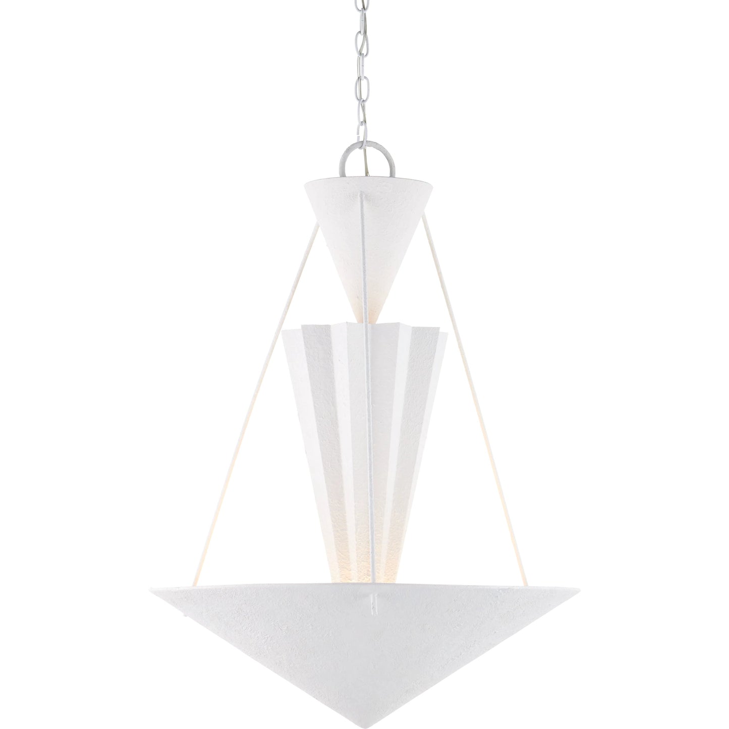 004 SI-2191709 | Additional Silo | Empyrean Chandelier by Currey and Company in yeso blanco. Made from wrought iron in a modern style.