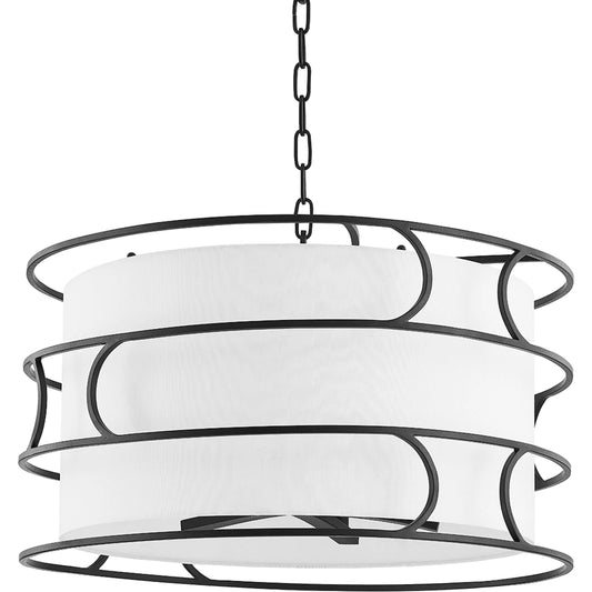 Reedley Chandelier by Troy. Made from steel in a modern style.