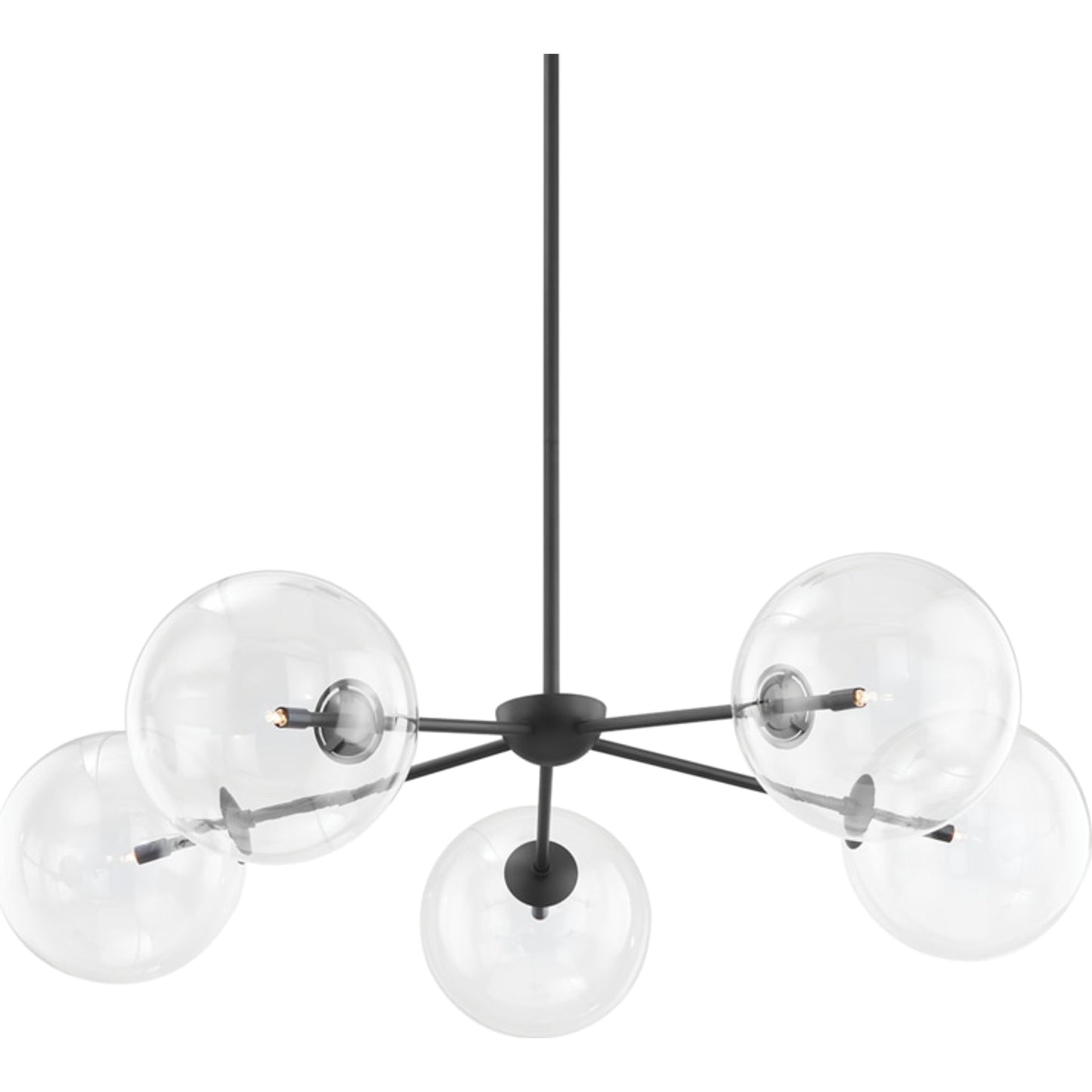 001 SI-1758936 | Primary Silo | Madrid Chandelier by Troy in soft black. Made from iron, steel in a modern style.