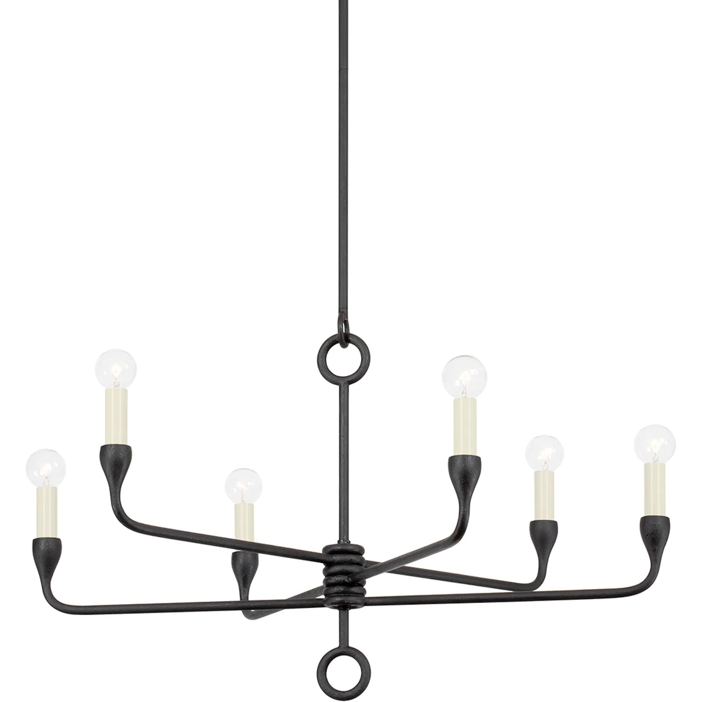 001 SI-2030274 | Primary Silo | Orson 6 Light Chandelier by Troy. Made from steel in a modern style.