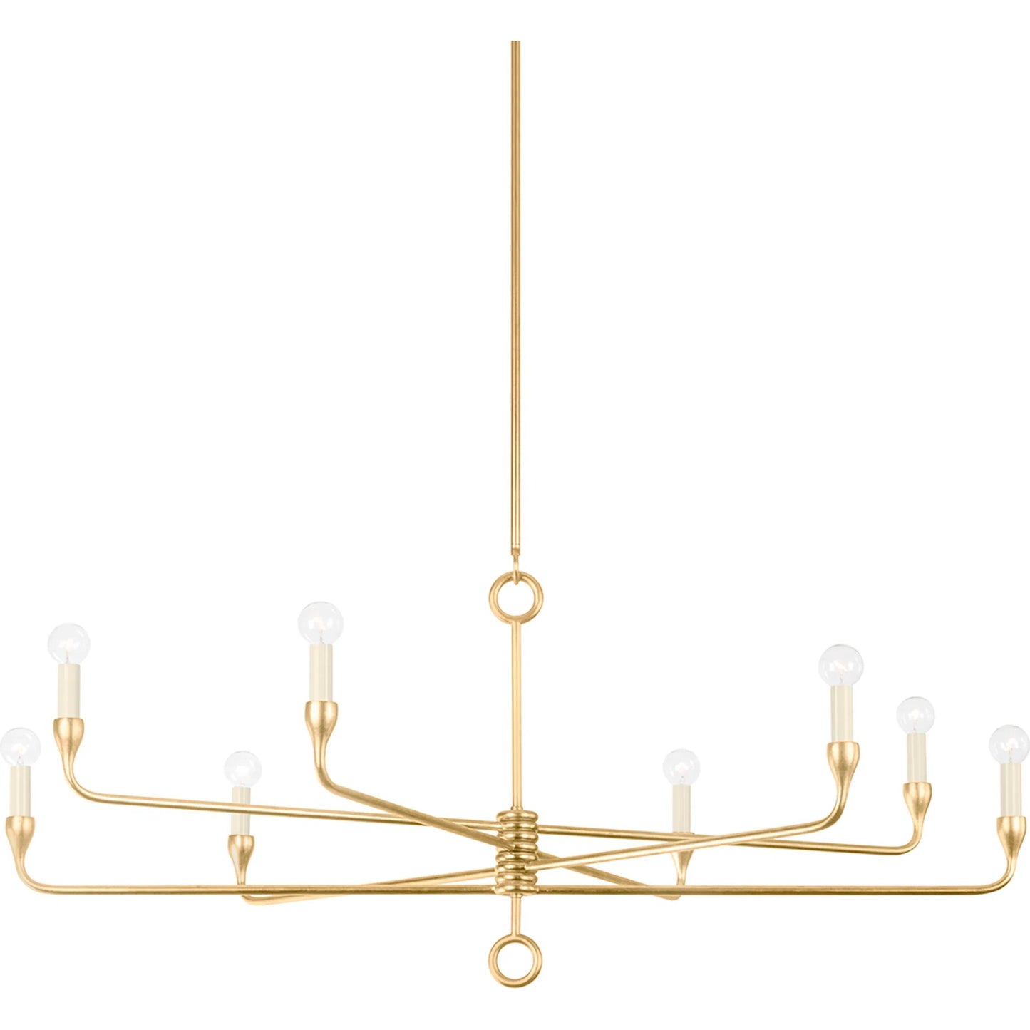 002 SI-2030277 | Primary Silo | Orson 8 Light Chandelier by Troy. Made from steel in a modern style.