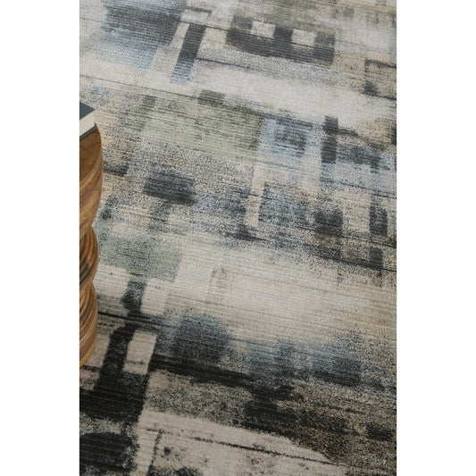 Greenwich Geometric GRW39U3F Rug by Feizy in black, ivory, blue. Made from polypropylene, polyester in a unique style.