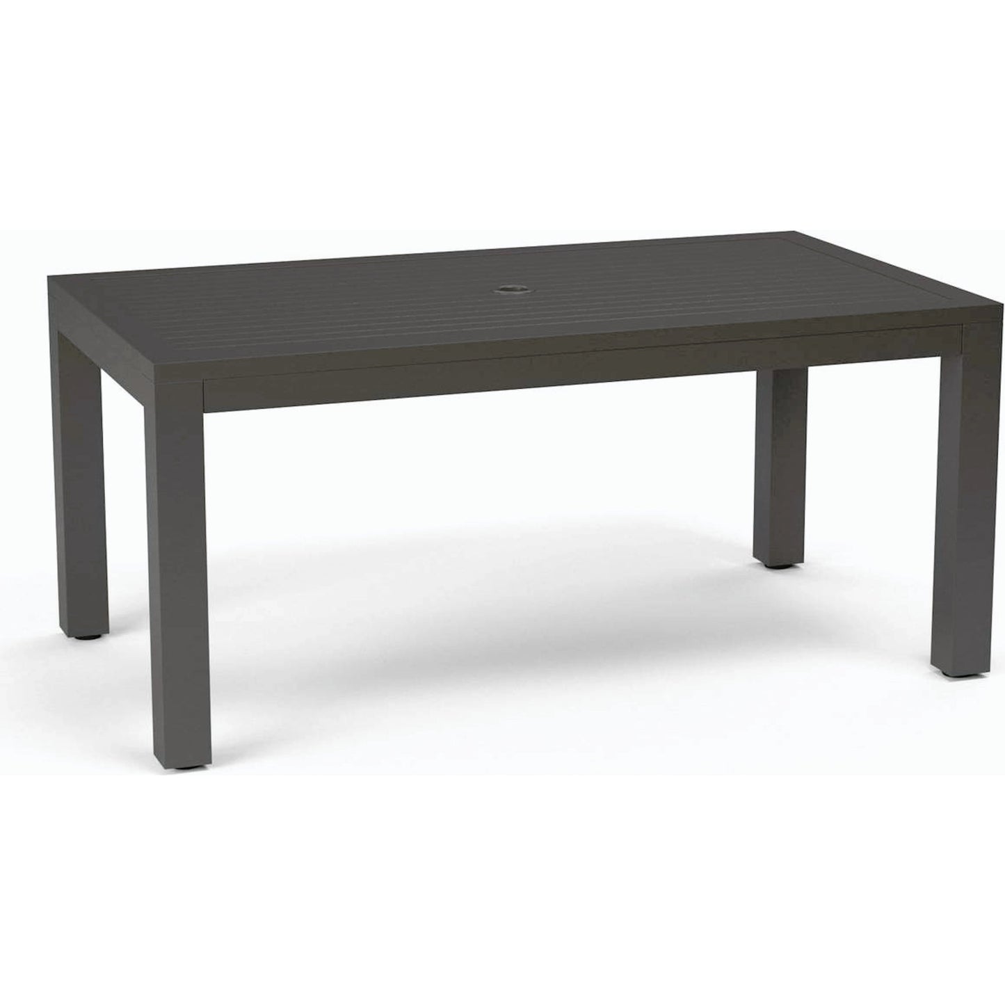 004 SI-2166680 | Additional Silo | Vegas Outdoor Rectangular Dining Table by Sunset West in graphite. Made from aluminum in a modern style.