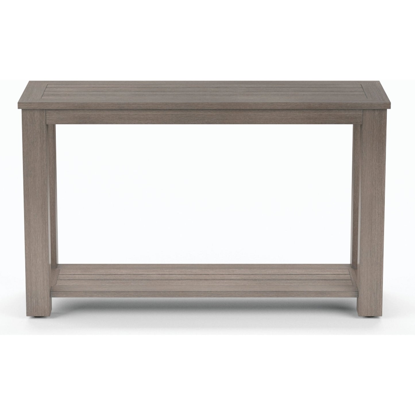 002 SI-2166965 | Additional Silo | Laguna Outdoor Sofa Table by Sunset West in driftwood. Made from aluminum in a modern style.