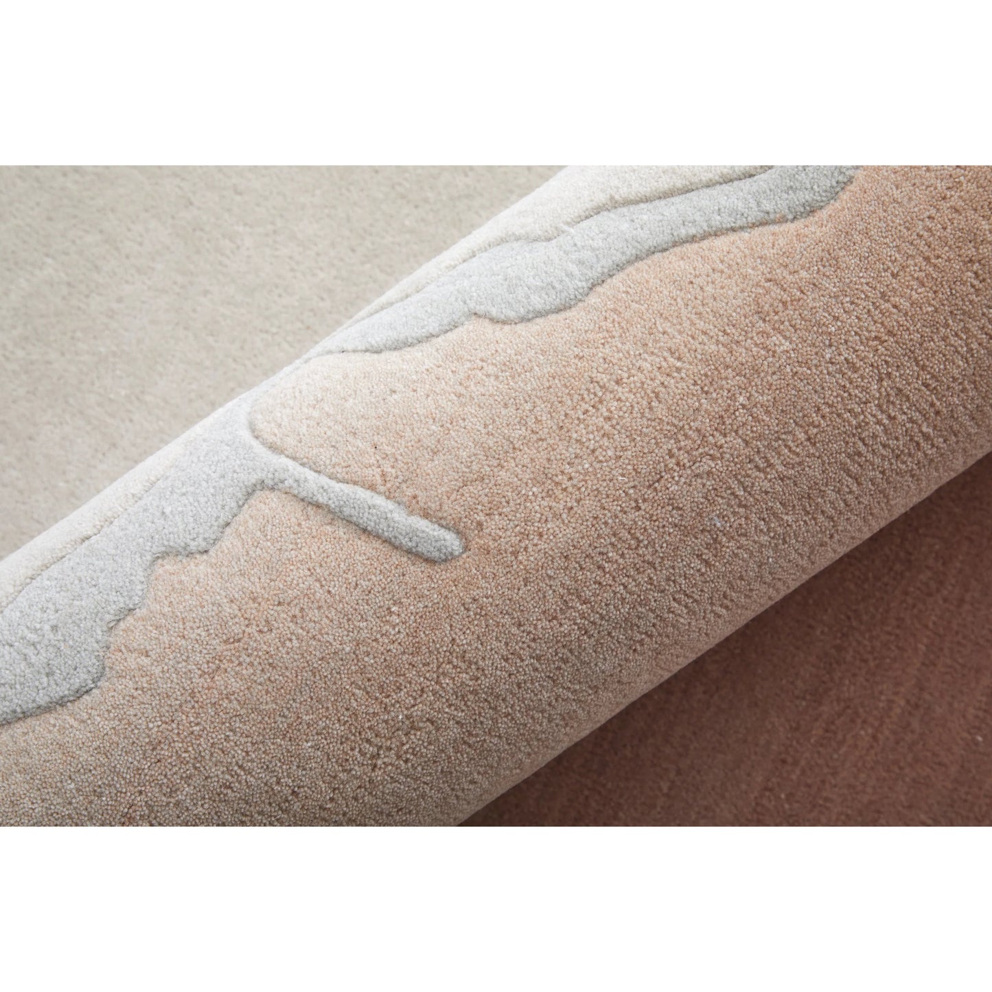 006 SI-2238453,SI-2238454,SI-2238455,SI-2238456,SI-2238457,SI-2238458 | Closeup | Katya Gradient & Rug - KTY8989F by Feizy in pink, ivory. Made from wool in a unique style.