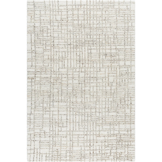 001 SI-2164728,SI-2164729,SI-2164730 | Primary Silo | Falcao FAC-2303 Rug by Livabliss in ivory, taupe, stone gray. Made from wool in a unique style.
