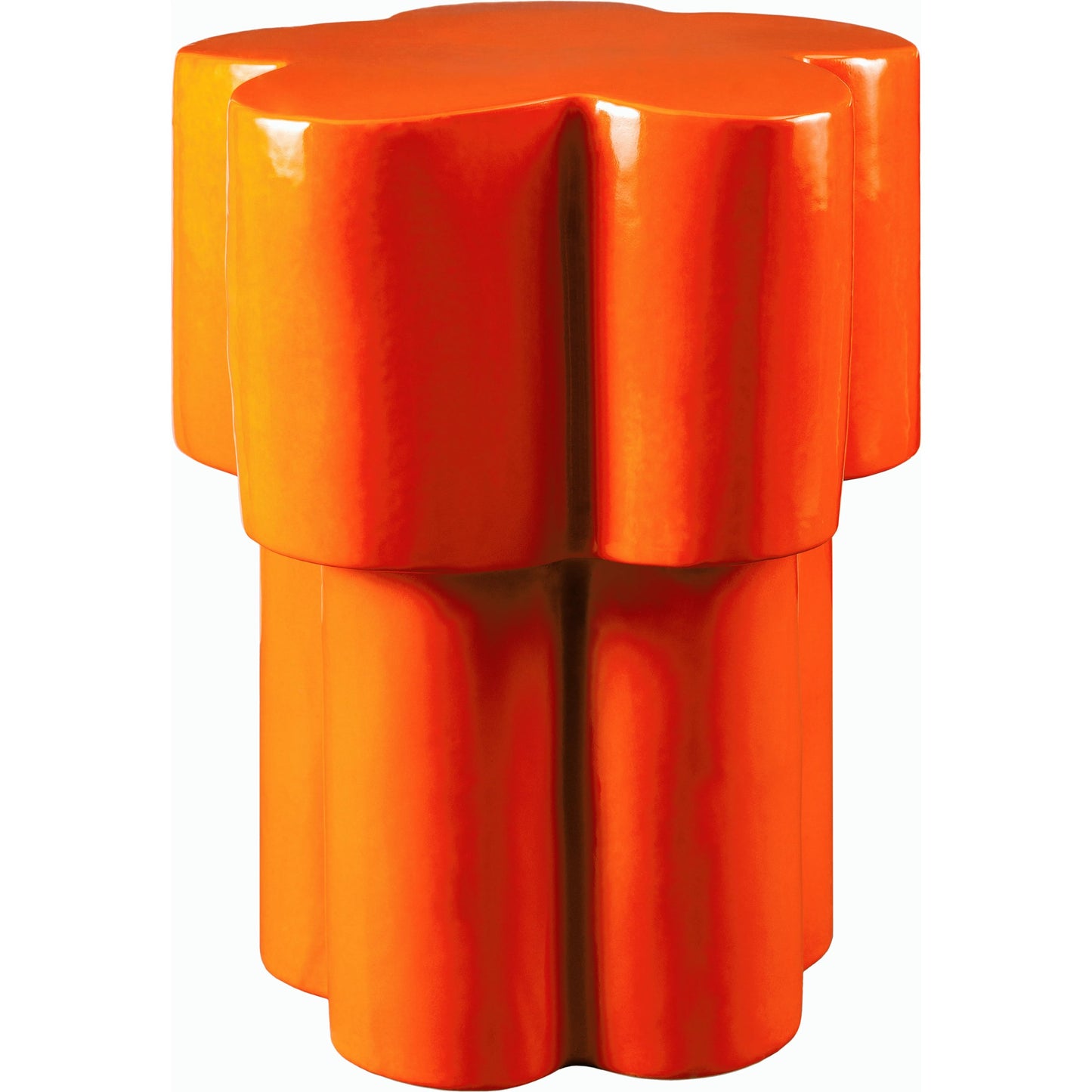 001 SI-2169166 | Primary Silo | Falkland Road End Table- 538761 by Surya in top: burnt orange, base: burnt orange and glazedglazed. Made from ceramic in a modern style.