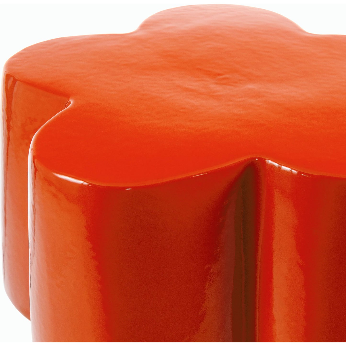 002 SI-2169166 | Closeup | Falkland Road End Table- 538761 by Surya in top: burnt orange, base: burnt orange and glazedglazed. Made from ceramic in a modern style.
