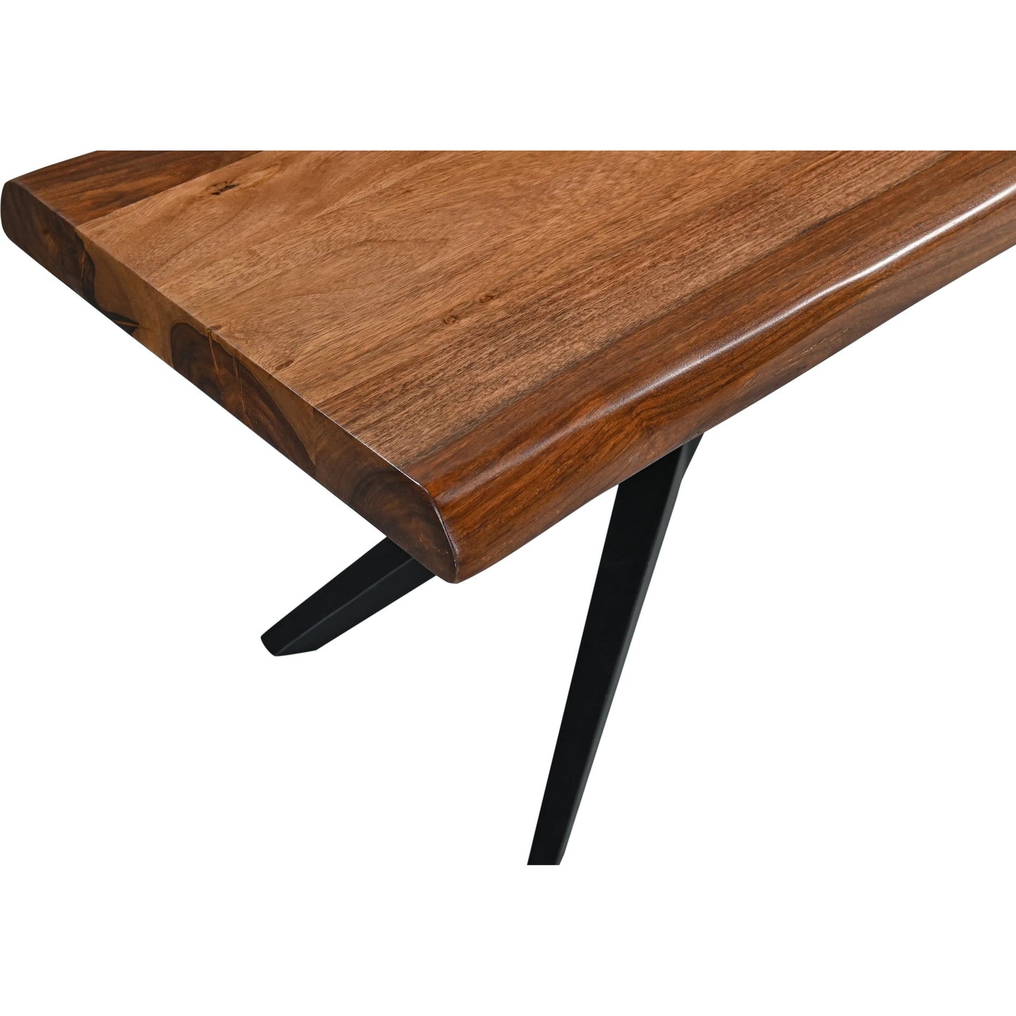 007 SI-2243045 | Closeup | Rosewood 90" Bench by World Interiors in brown and natural sheesham. Made from iron sheesham wood in a transitional style.