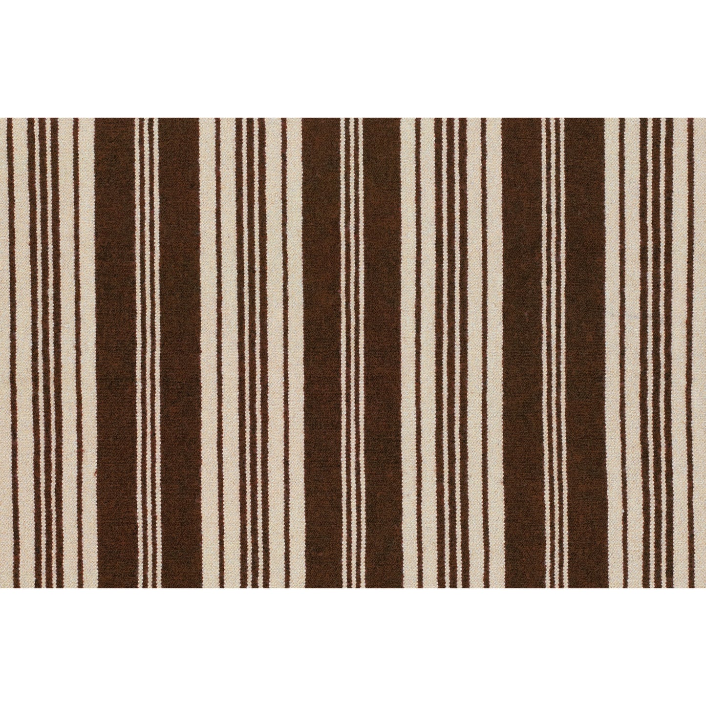 004 17945-9567,17945-9568,17945-9570 | Closeup | Farmhouse Stripes FAR-7000 Rug by Surya in beige, dark brown. Made from 100% wool in a unique style.