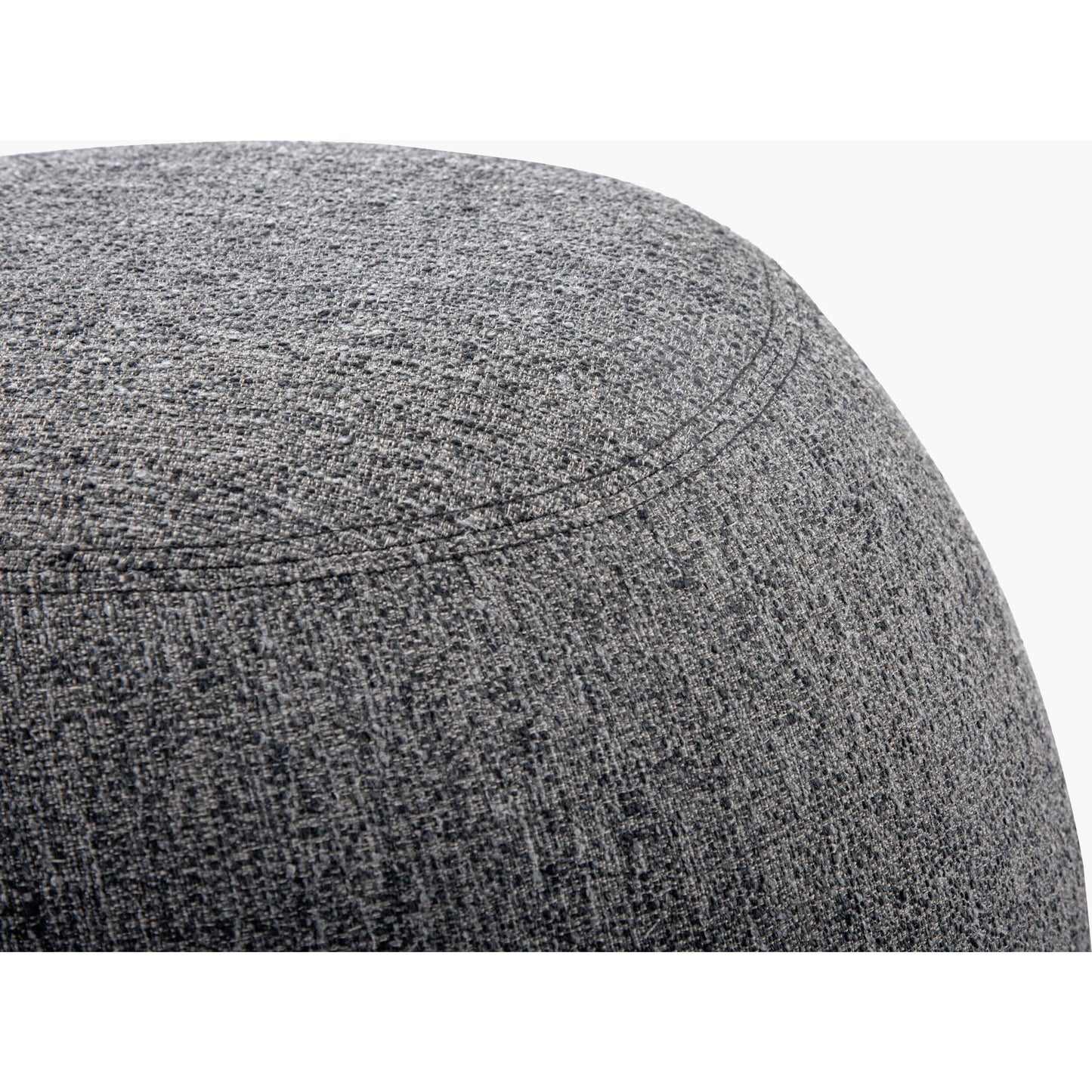003 SI-2258333 | Closeup | Faye Ottoman by Surya in gray. Made from polyester, plywood, polyester wrapped foam in a transitional style.