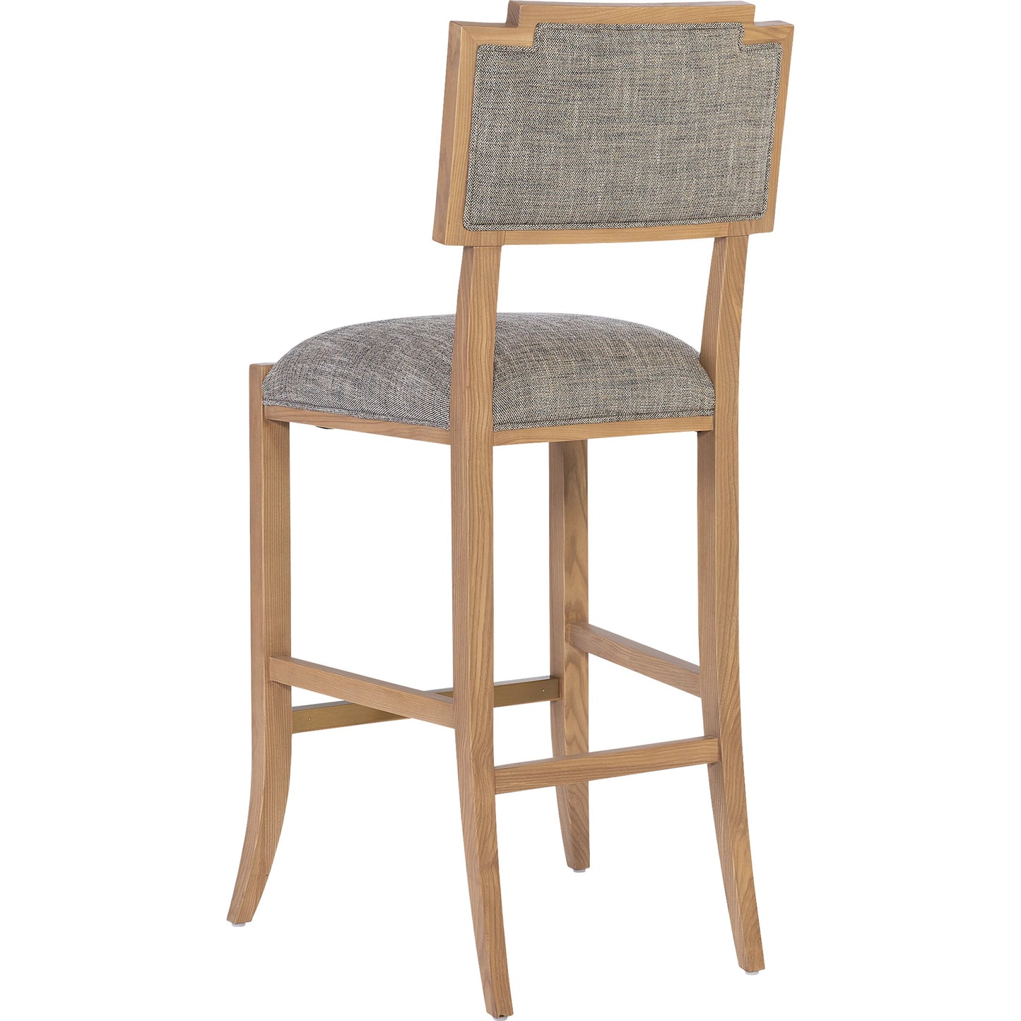 006 SI-2191781 | Additional Silo | Melanie Bar Stool by Currey and Company in blonde ash wood, brass. Made from ash wood, brass in a transitional style.