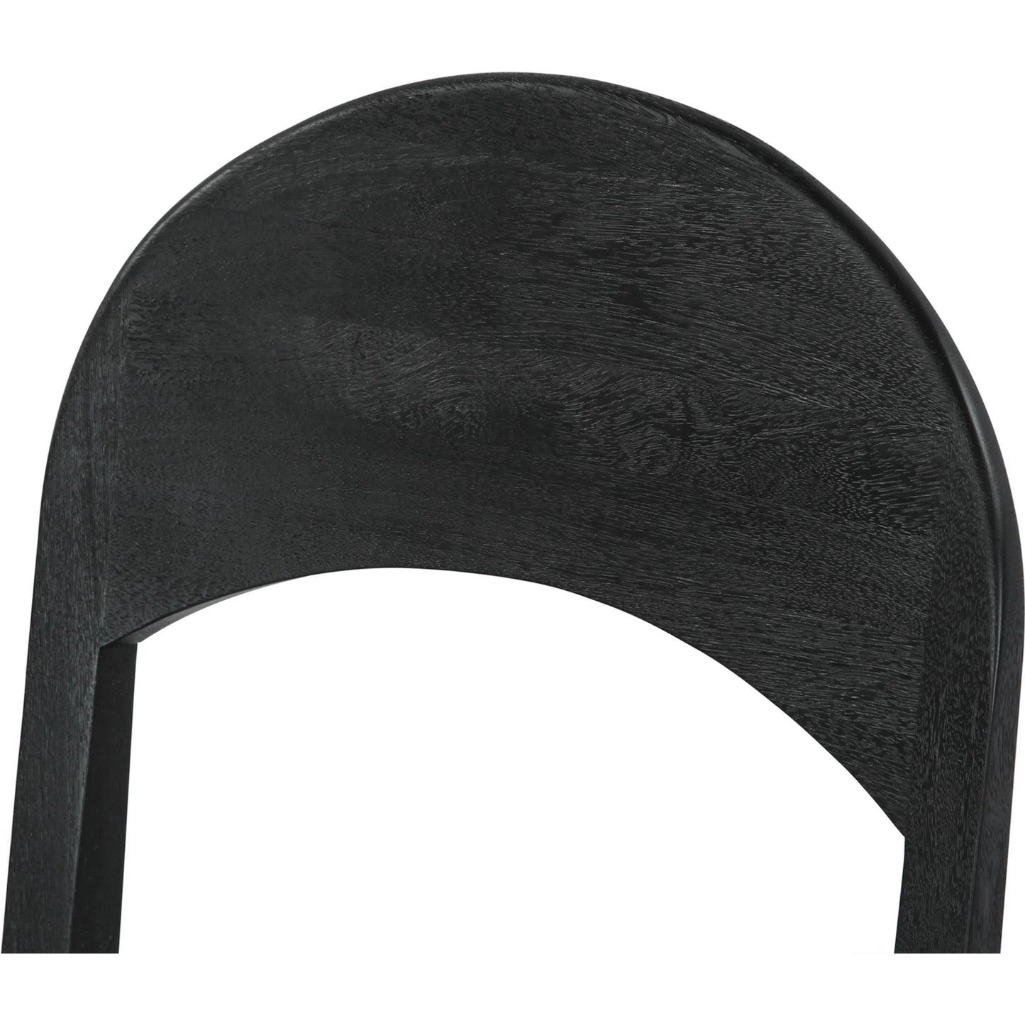 007 SI-2242766 | Closeup | Bakio 18" Upholstered Dining Chair by World Interiors in black and sleek. Made from mango wood in a modern style.