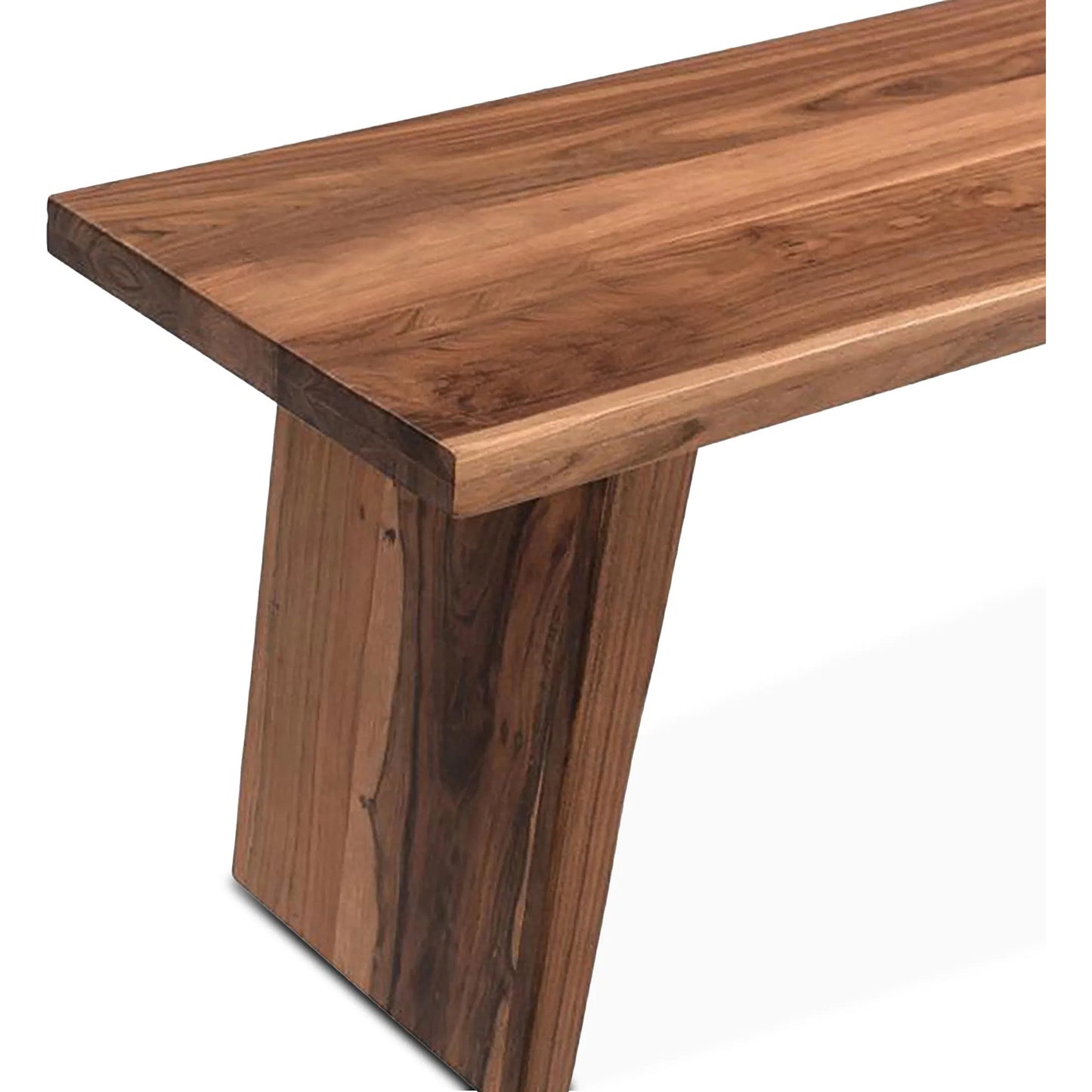 004 SI-2242934 | Closeup | Madrid Modern Natural Teak Wood Bench by World Interiors in brown and natural. Made from reclaimed hardwood in a unique style.