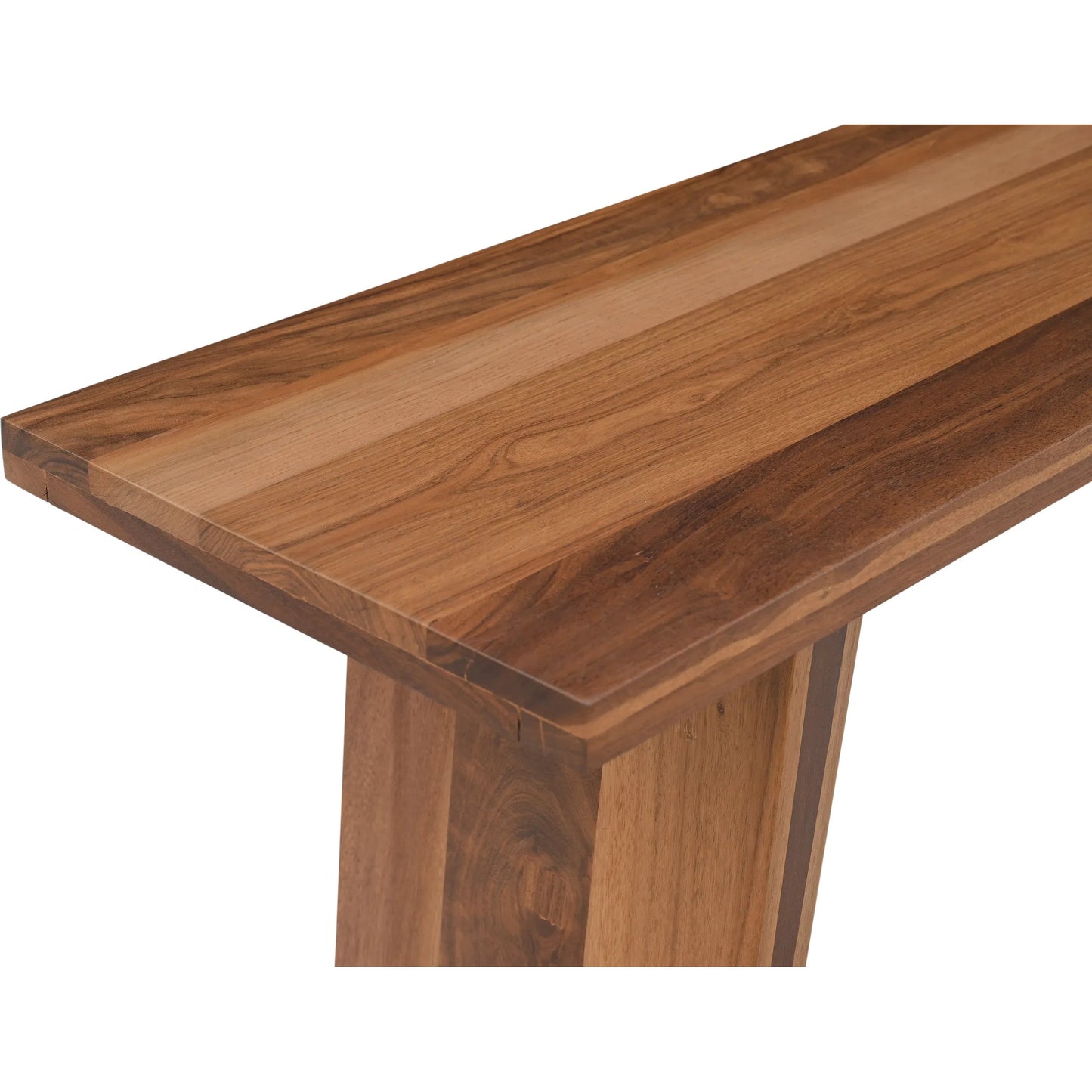 006 SI-2242935 | Closeup | Madrid Modern Natural Teak Wood Console by World Interiors in brown and natural. Made from reclaimed wood in a unique style.