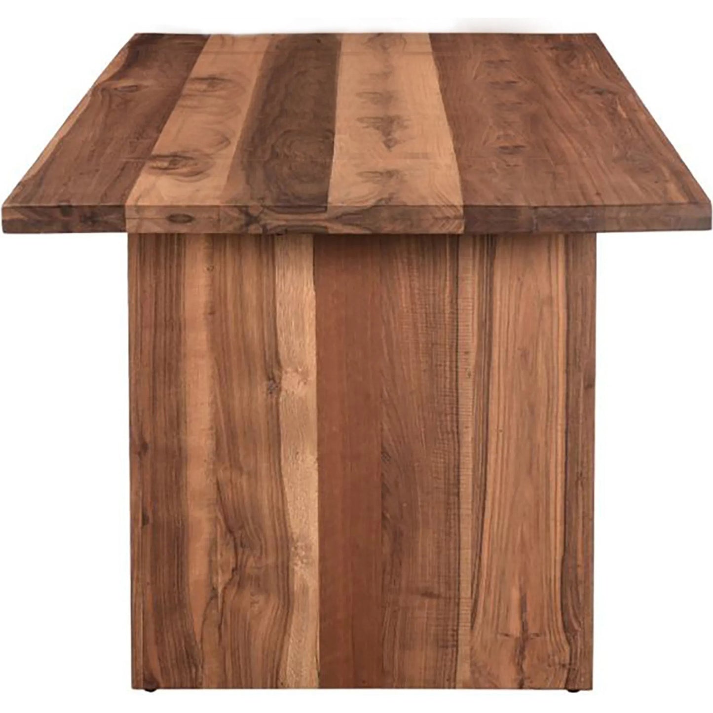 004 SI-2242937 | Additional Silo | Madrid Modern Natural Teak Wood Dining Table by World Interiors in browns and natural. Made from reclaimed hardwood in a unique style.