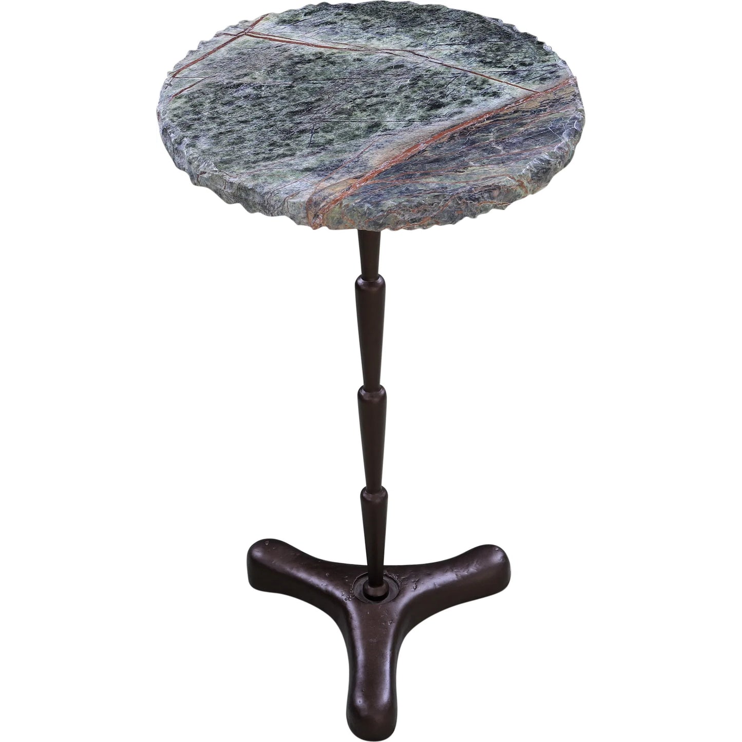 003 SI-2242893 | Additional Silo | Harbor 15" Accent Table by World Interiors in black, gray and powder coated black. Made from marble iron in a modern style.