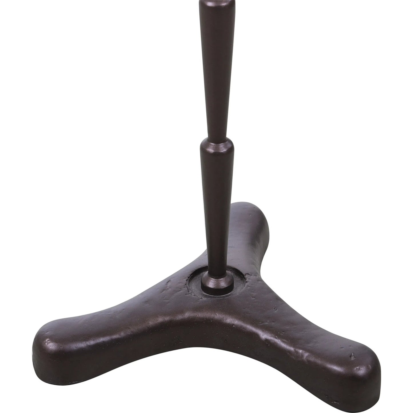 005 SI-2242893 | Closeup | Harbor 15" Accent Table by World Interiors in black, gray and powder coated black. Made from marble iron in a modern style.