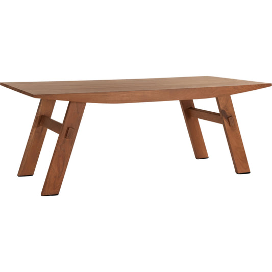 Kyoto 79" Dining Table by World Interiors in browns and nutmeg. Made from acacia wood in a transitional style.