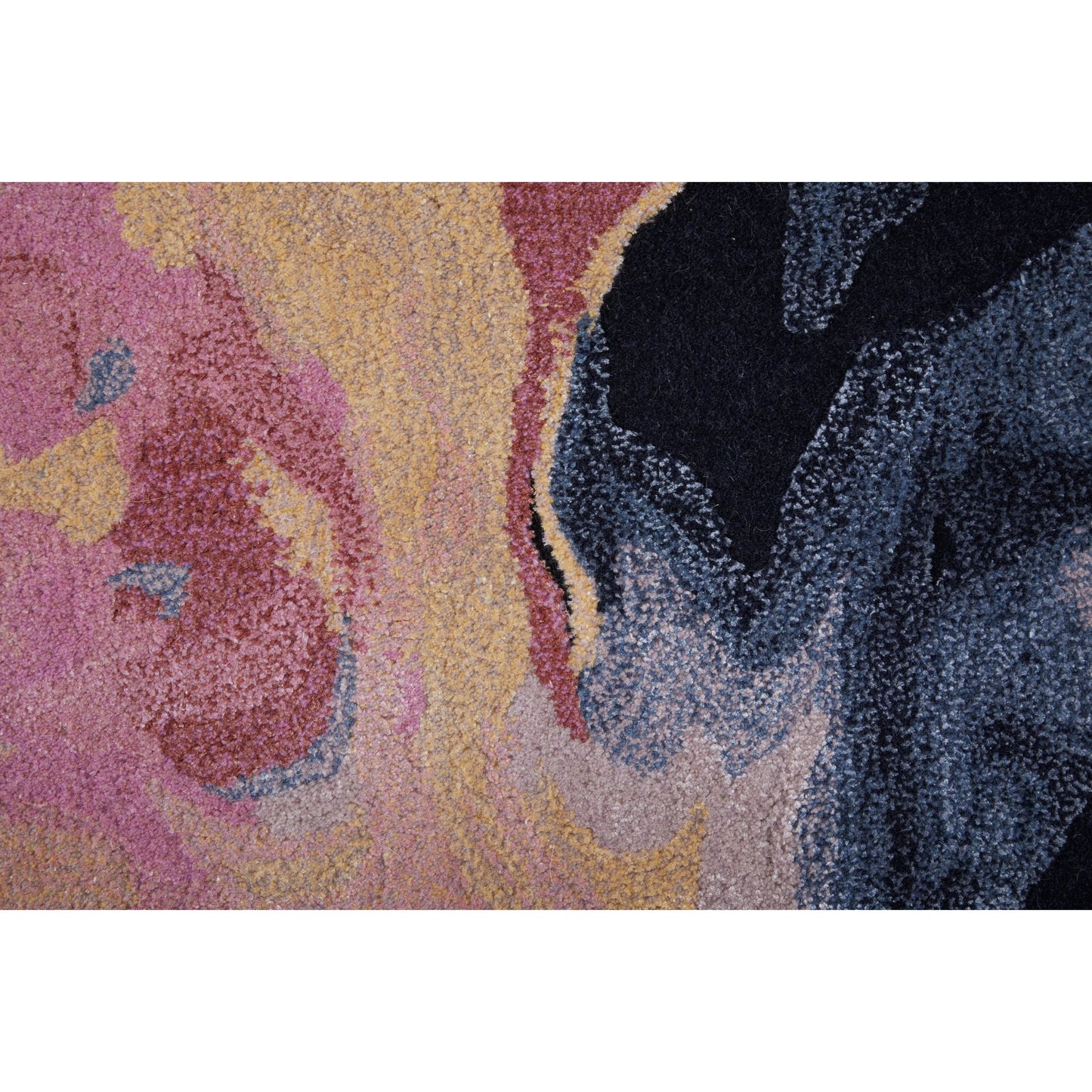 004 SI-2238434,SI-2238435,SI-2238436,SI-2238437,SI-2259676,SI-2378818 | Closeup | Kawai Rug - KAW8985F by Feizy in pink, blue, ivory. Made from wool, viscose in a unique style.
