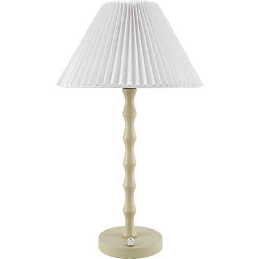 Folda Accent Table Lamp by Surya. Made from iron, linen, polystyrene in a transitional style.
