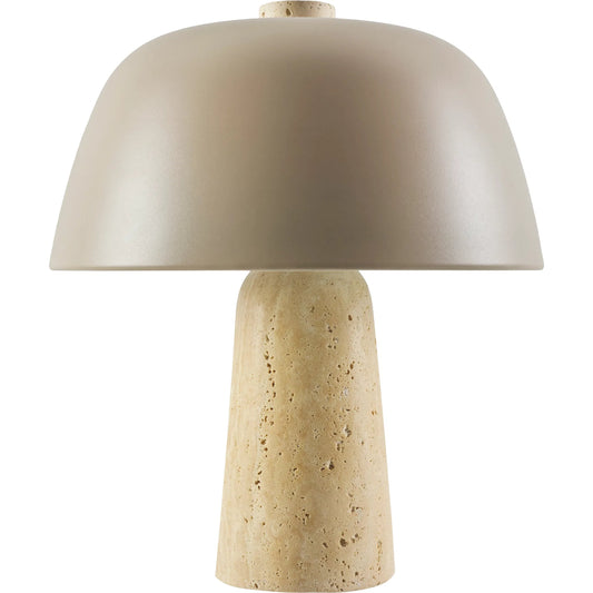 Fes 624370 Accent Table Lamp by Livabliss. Made from travertine, metal in a transitional style.