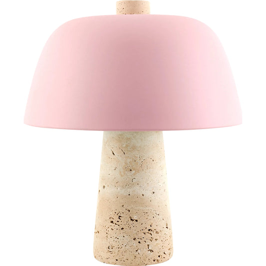 Fes 624370 Accent Table Lamp by Livabliss. Made from travertine, metal in a transitional style.