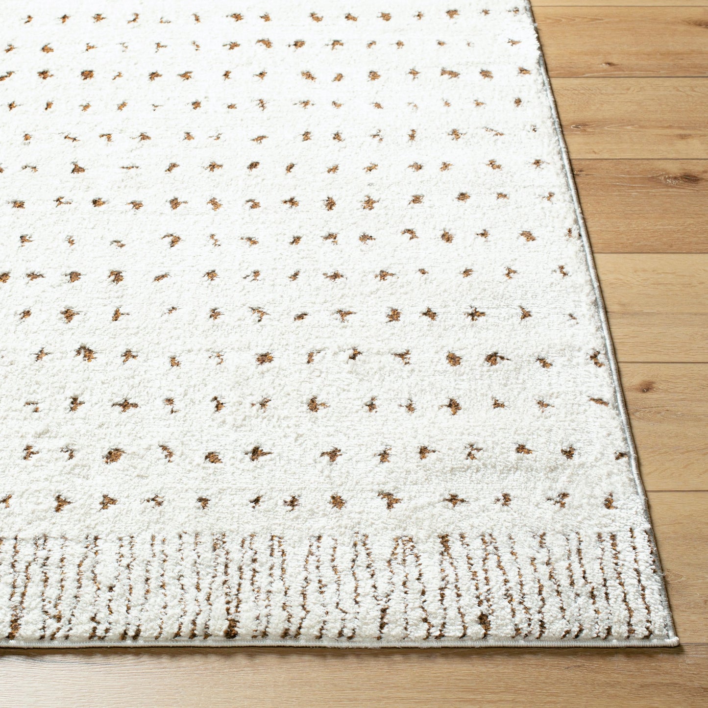 004 SI-2167731,SI-2167732,SI-2167733,SI-2167734,SI-2167735 | Closeup | Freud Rug - 492345 by Livabliss in ivory, brown. Made from polyester in a unique style.