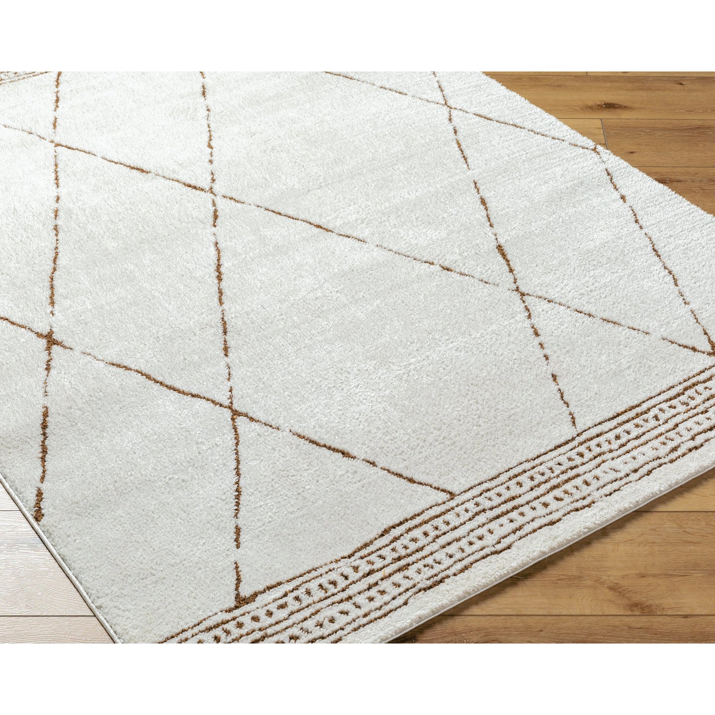 003 SI-2167741,SI-2167742,SI-2167743,SI-2167744,SI-2167745 | Closeup | Freud Rug - 492361 by Livabliss in ivory, brown. Made from polyester in a unique style.