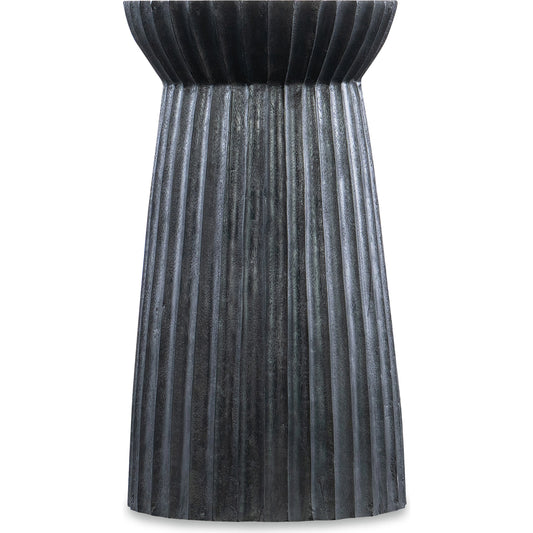 Commerce and Market Galway-Around Spot Table by Hooker Furniture in black. Made from mango solids in a modern style.