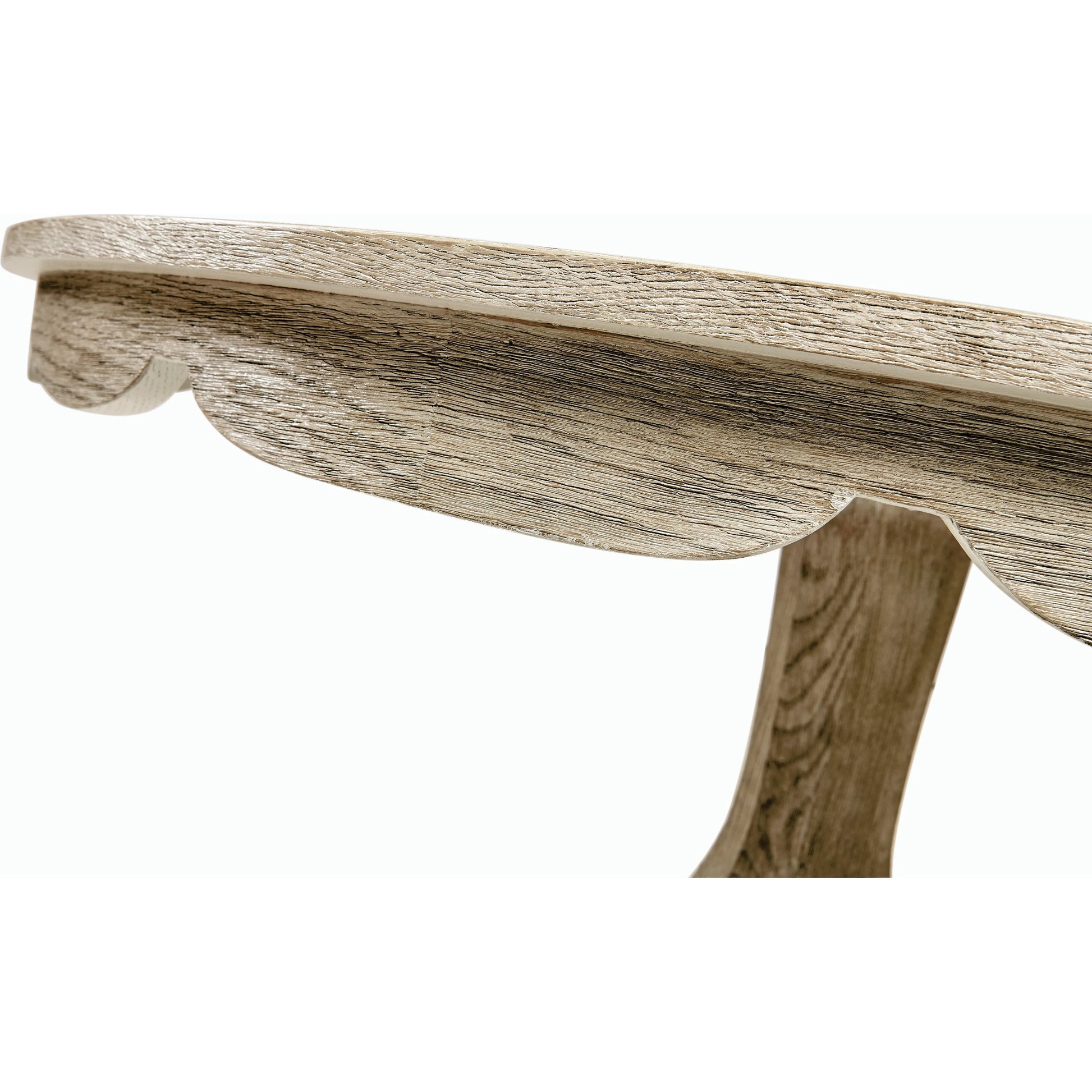William Yeoward Overbury Dining Table by Jonathan Charles in grey and greyed oak. Made from oak in a cottage & farmhouse style.