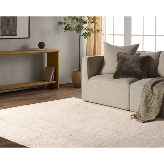 Finnigan FGN02 Rug by Jaipur Living in cream, brown. Made from 100% wool in a unique style.