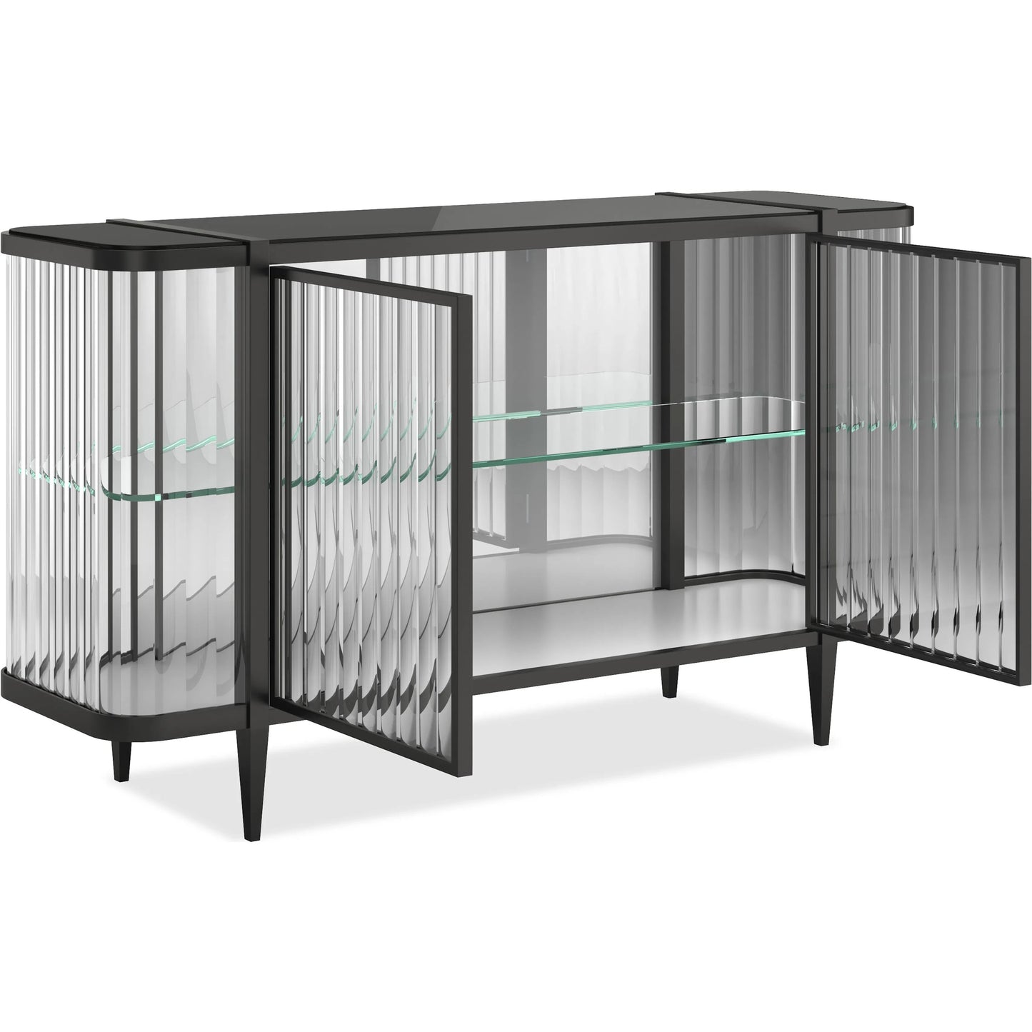 007 SI-2250595 | Additional Silo | Stop and Stare Console by Caracole. Made from metal, glass, acrylic in a modern style.