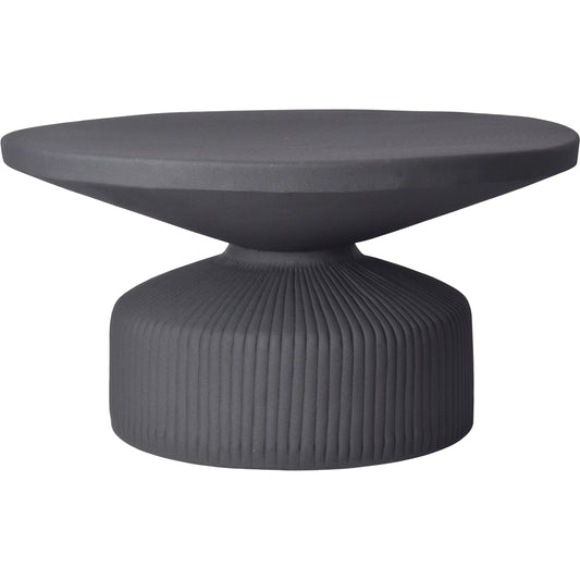 Yoli Coffee Table by Moe's Home Collection in black. Made from aluminum in a modern style.