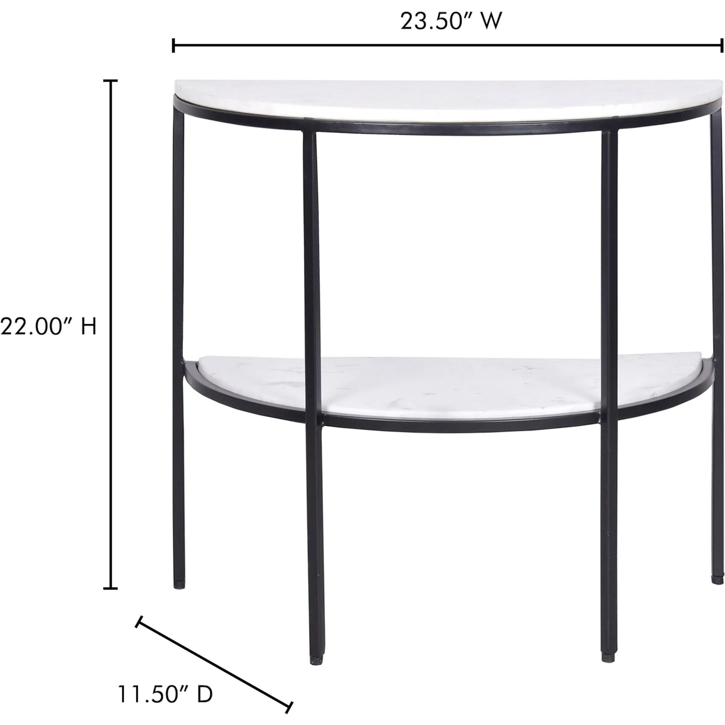 006 SI-2253810 | Lifestyle | Lazlo Side Table by Moe's Home Collection in black. Made from iron, white marble top in a unique style.