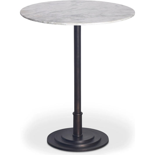 Tori Outdoor Counter Table Marble by Moe's Home Collection in white. Made from marble, cast aluminium in a modern style.