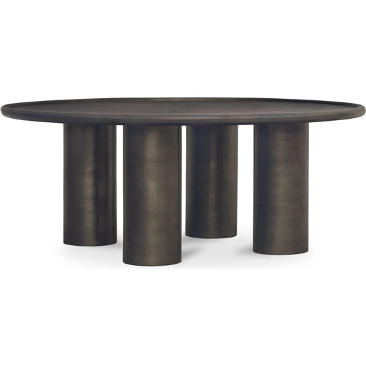 001 SI-2441355 | Primary Silo | Deacon Outdoor Coffee Table by Moe's Home Collection in deep bronze. Made from cast aluminium in a modern style.