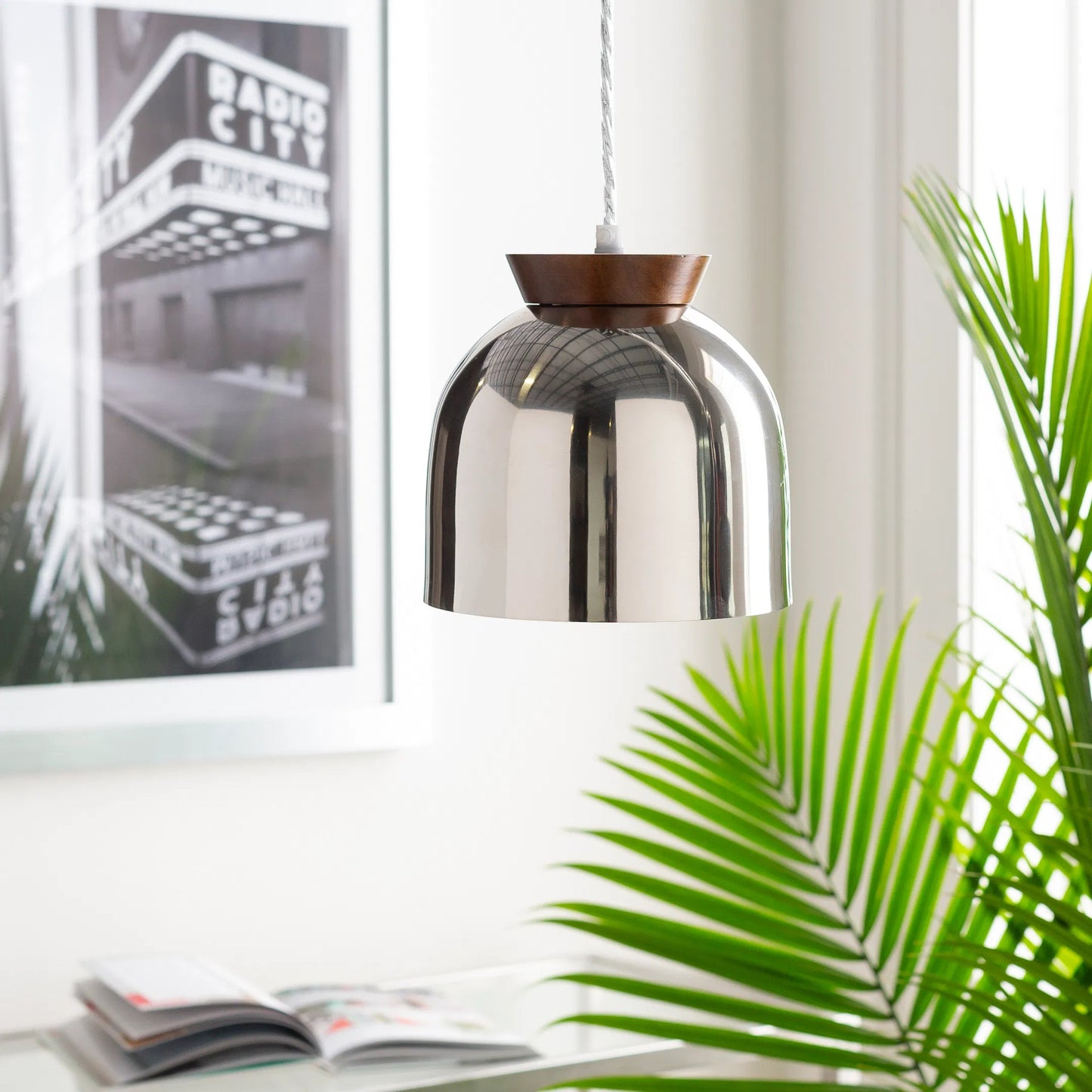 003 SR-754724 | Lifestyle | Fabiolus Ceiling Light - 23371 by Surya in multi. Made from metal in a modern style.