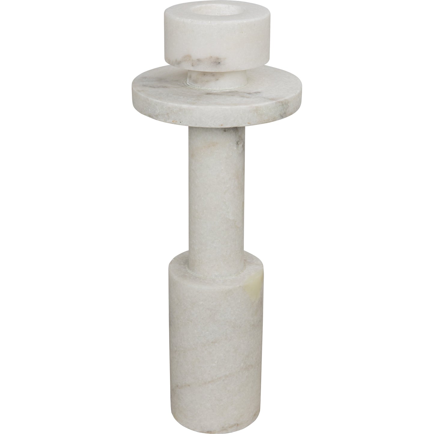001 S-335439 | Additional Silo | Shine Candle Holder by Noir in white stone. Made from unique in a modern style.