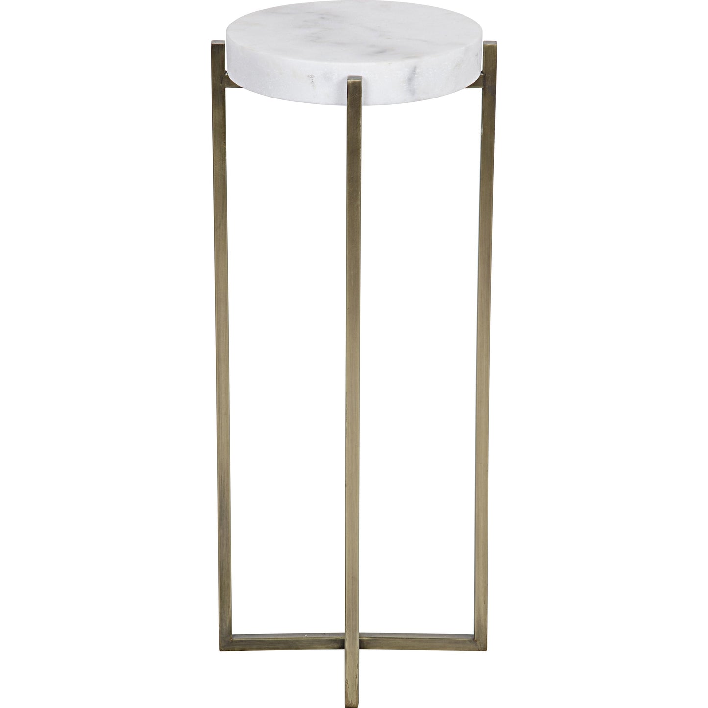 003 S-335477 | Additional Silo | Soho Side Table by Noir in antique brass. Made from metal, quartz in a transitional style.