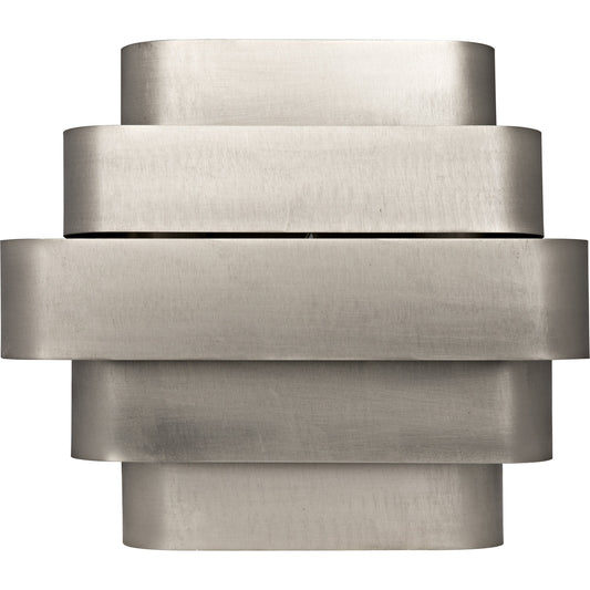 Baas Sconce by Noir in antique brass. Made from metal in a modern style.