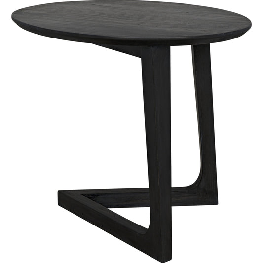Cantilever Table by Noir in charcoal black. Made from sungkai in a modern style.