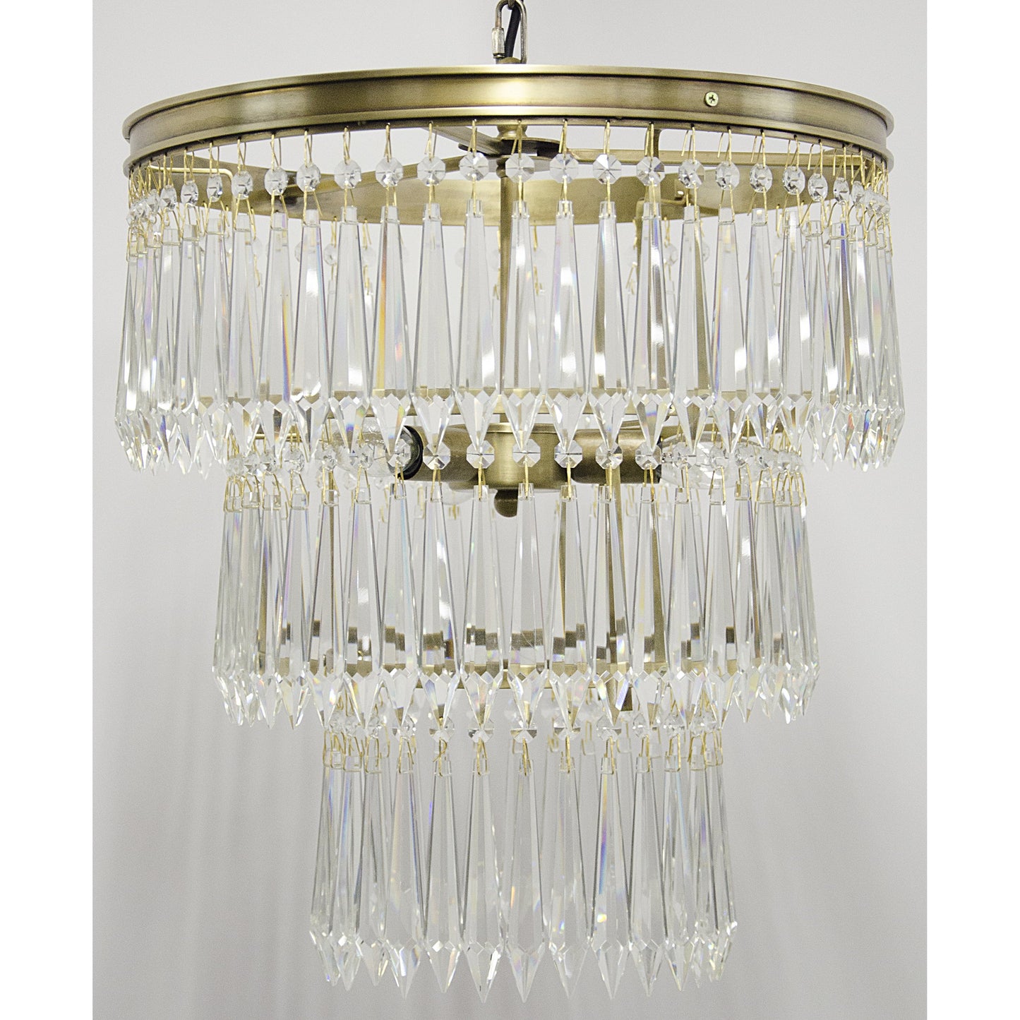 003 S-335606 | Additional Silo | Venice Chandelier by Noir in antique brass. Made from metal, glass in a traditional style.