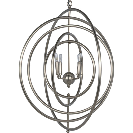 Brooks Pendant by Noir in antique silver. Made from metal in a modern style.